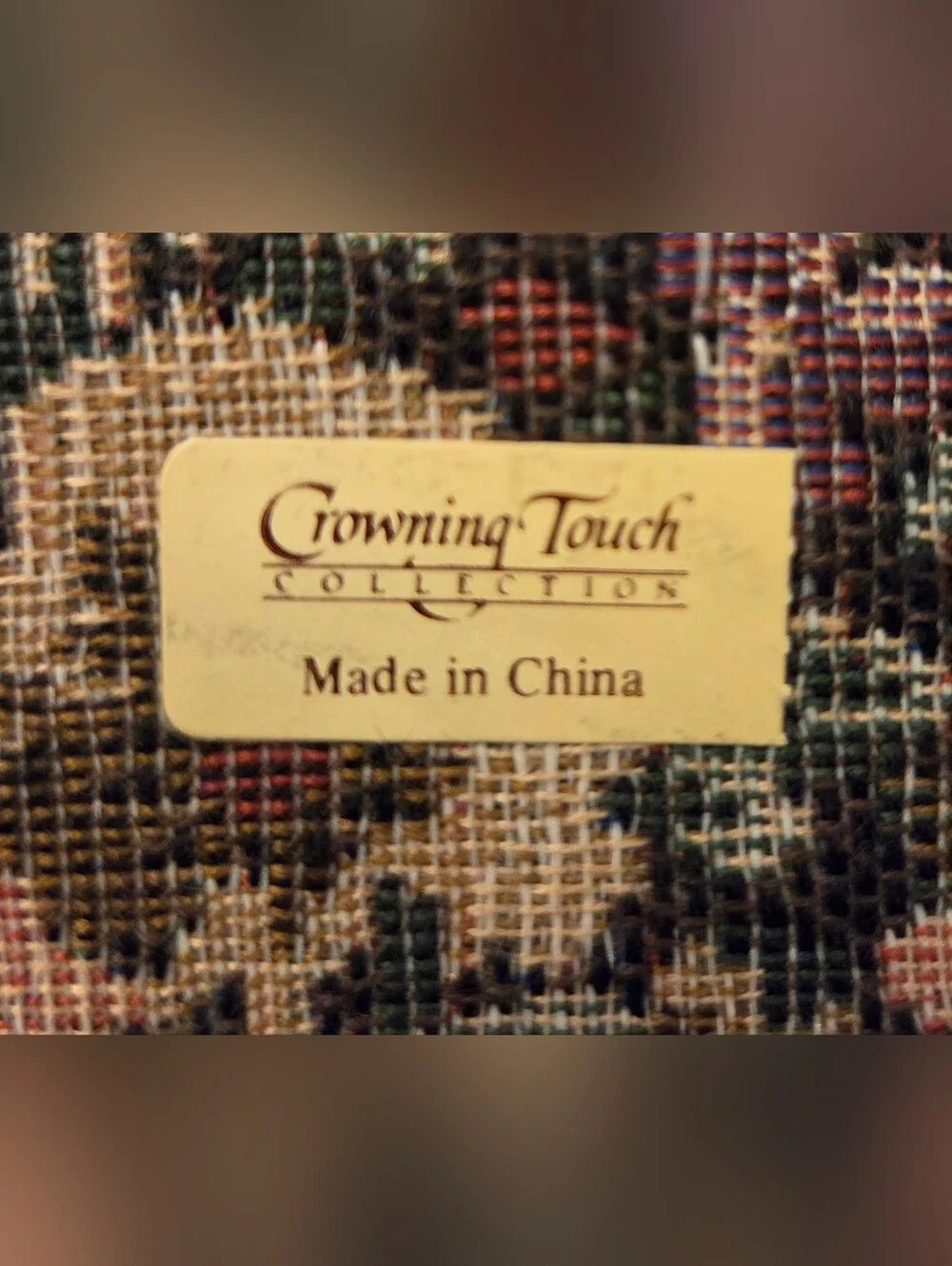 Vintage Crowning Touch Floral Tapestry Jewelry Trinket Box Cottagecore
